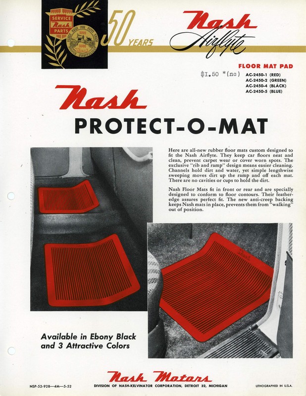 1952 Nash Accessories Booklet Page 3